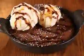 Baked Chocolate Fudge Brownie Skillet