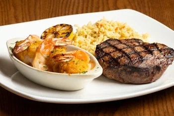 Top Sirloin & Baked Stuffed Shrimp