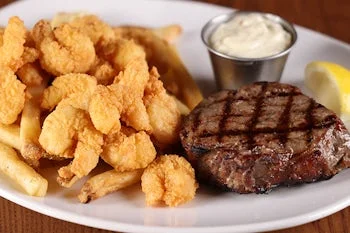 Top Sirloin & Fried Shrimp